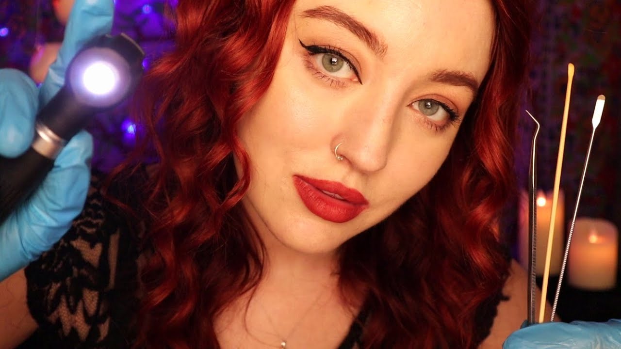 ASMR Ear Cleaning, INTENSE Otoscope & Binaural Sounds