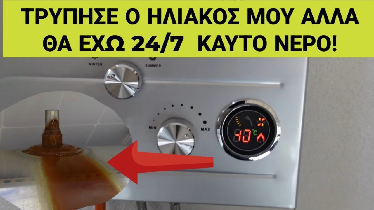 ΔΕΝ ΕΧΕΙΣ ΧΩΡΟ ΓΙΑ ΗΛΙΑΚΟ; ΚΑΝΕΝΑ ΠΡΟΒΛΗΜΑ ΜΕ ΤΑΧΥΘΕΡΜΑΝΤΗΡΑ ΥΓΡΑΕΡΙΟΥ