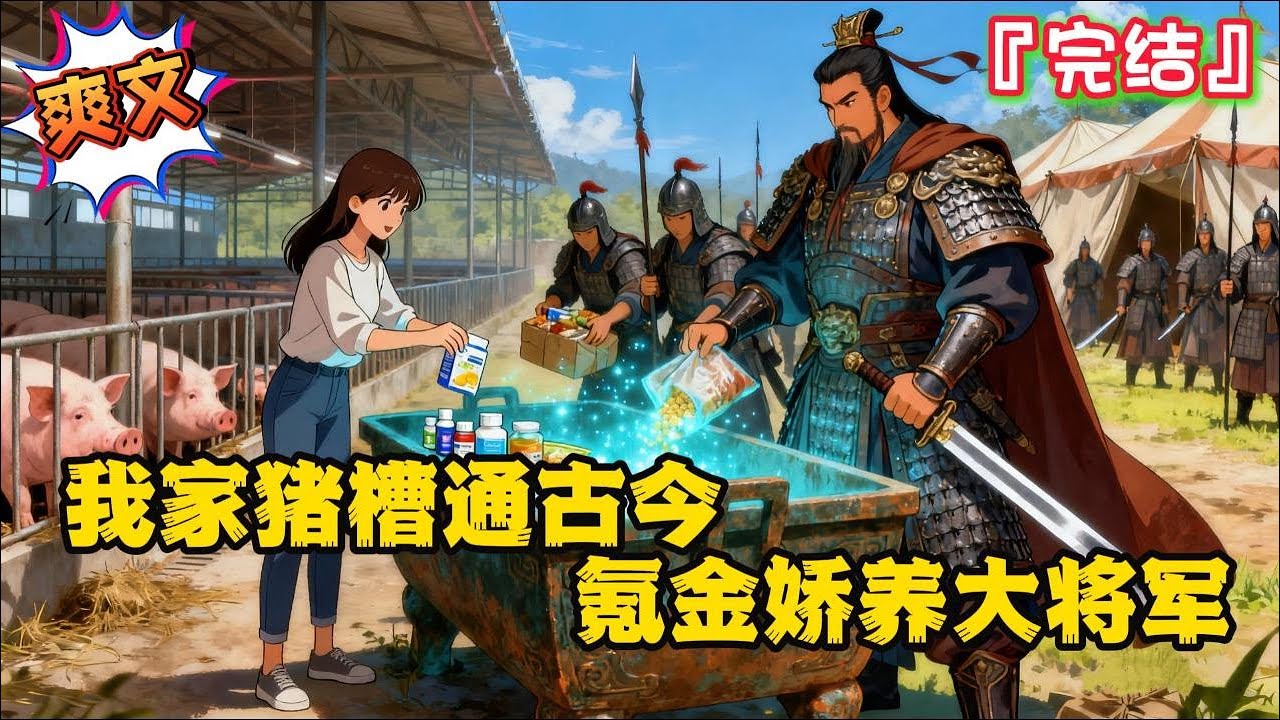 完结《我家猪槽通古今，氪金娇养大将军》【通古今+囤货+基建+灾荒年】【征战杀伐的战神×氪金养男人的小富婆】偶然发现，捡的猪槽竟然能吞噬万物，还能吐出宝物… #种田 #古代言情 #穿越 #小说 #空间