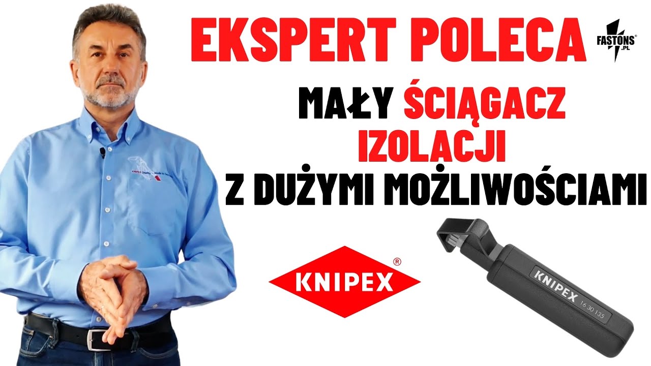 Czym ściągać izolacje z kabli okrągłych i jak? | EKSPERT POLECA - KNIPEX 16 30 135