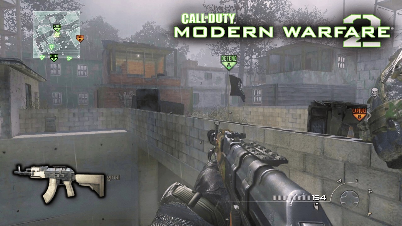 AK-47 Silencer - Call of Duty: Modern Warfare 2 - Gameplay (2009) - No Commentary