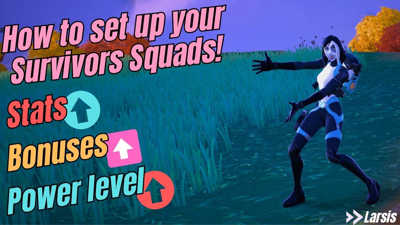 Fortnite STW — Как настроить 🤔 и отряды выживших 👉Максимальная статистика и PL⤴️