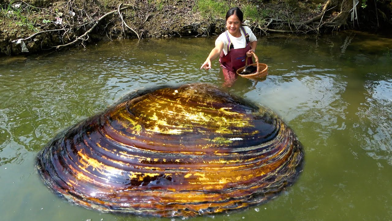 The pearls in the clam are too slippery and shiny, difficult to pick up and glaring