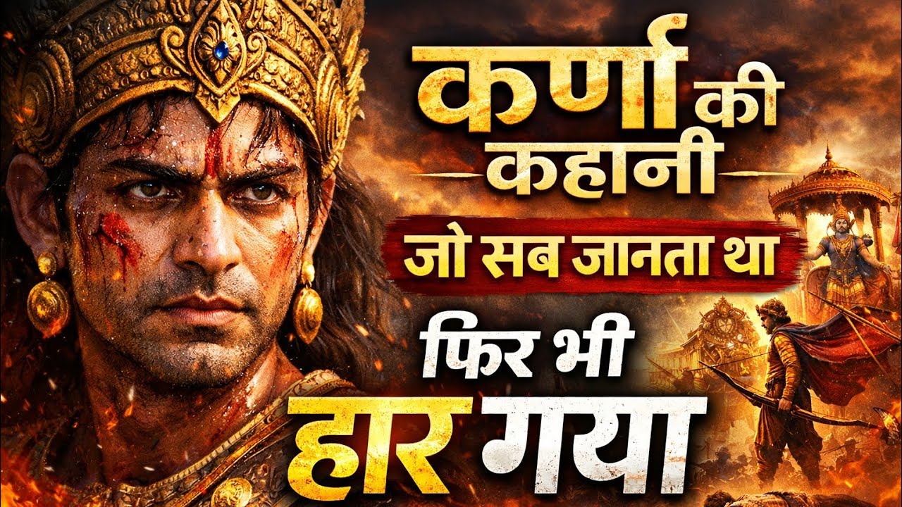 कर्ण की कहानी | जो सब जानता था फिर भी हार गया |#mahabharat #mahabharatfacts #krishna #krishnagyan 