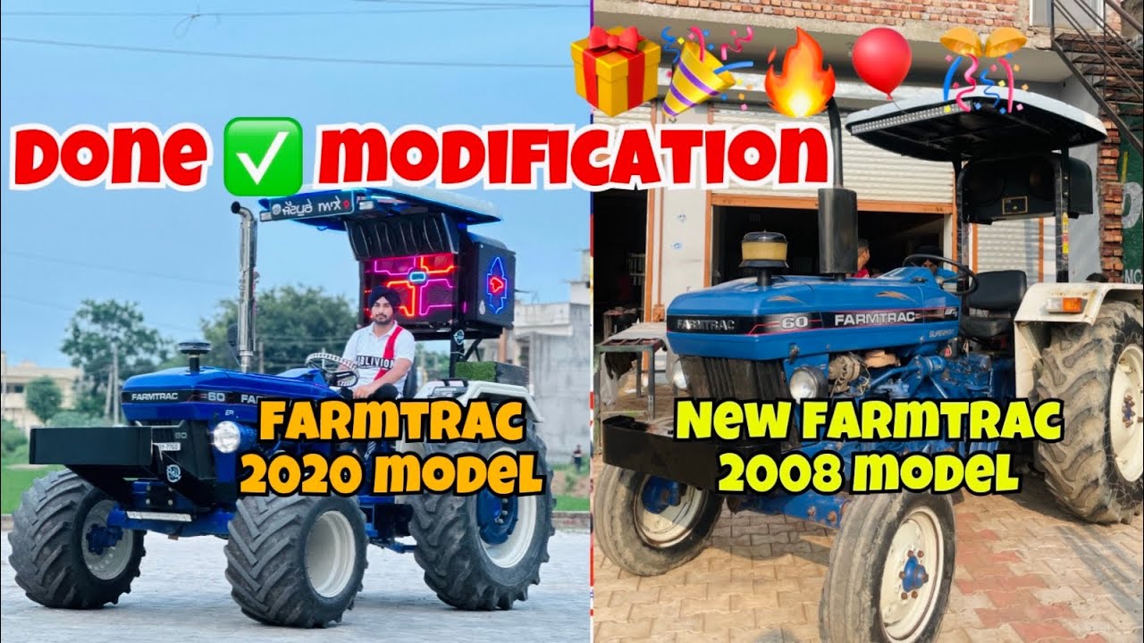 Done ✅ modifications/ new farmtrac / old farmtrac 60 / dekho jatt lifr vlogs