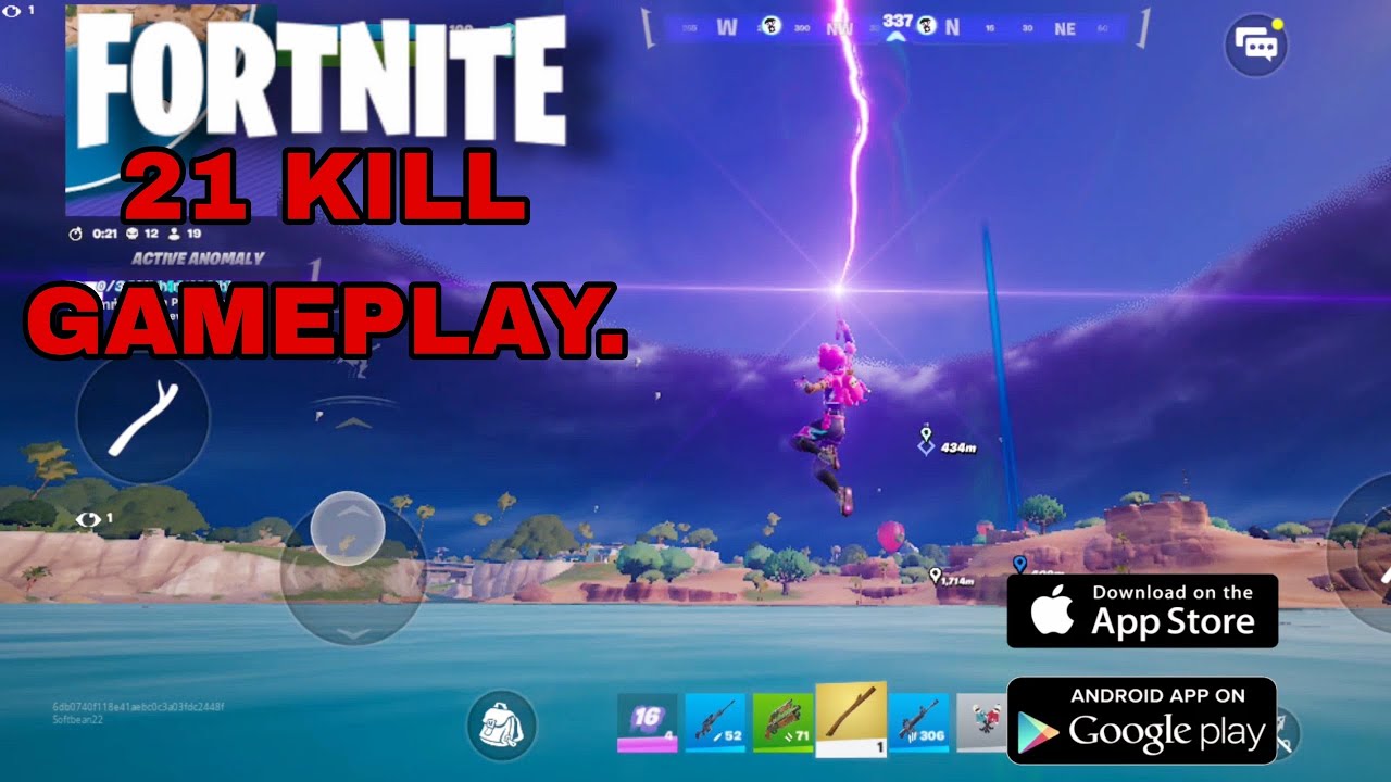 MASTER OF THE STORM, 21 KILL ZERO BUILD, FORTNITE MOBILE!🔥