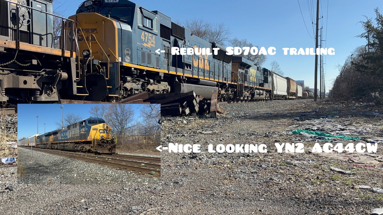 Csx M363 and M364 along with INRD light power on the Indianapolis terminal 