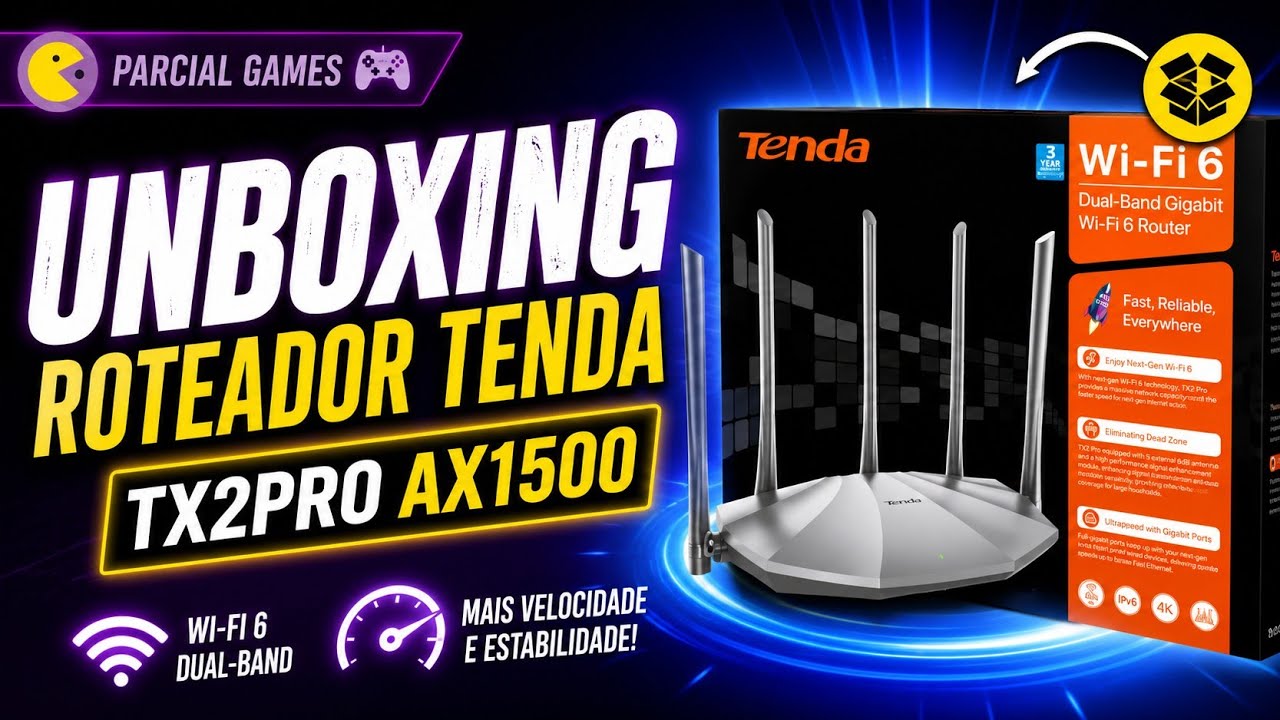 UNBOXING ROTEADOR TENDA TX2 PRO AX1500