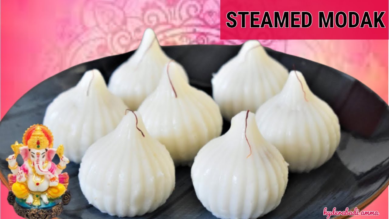 Modak Recipe - मैदा के आटे के उकडीचे मोदक - Traditional Steamed Modak - Ganesh Chaturthi Special