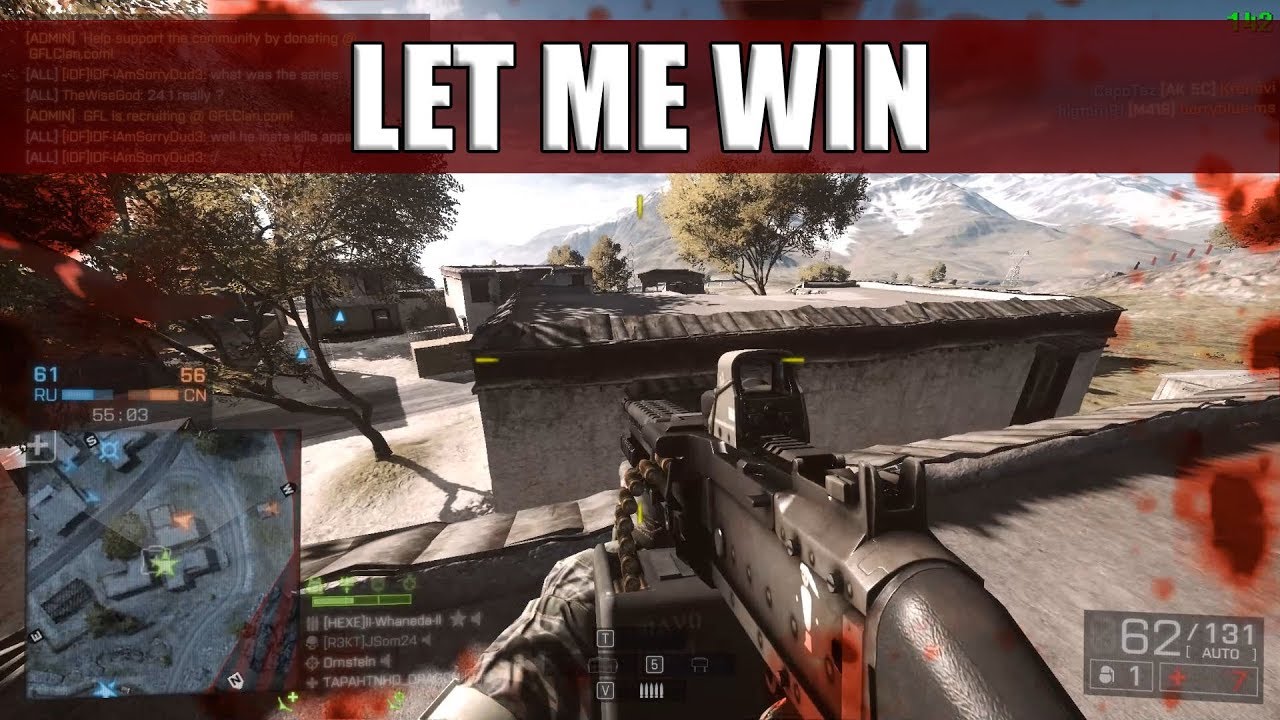 Let Me Win | PC | MVP w/ M240B on Golmud Railway | 45-3