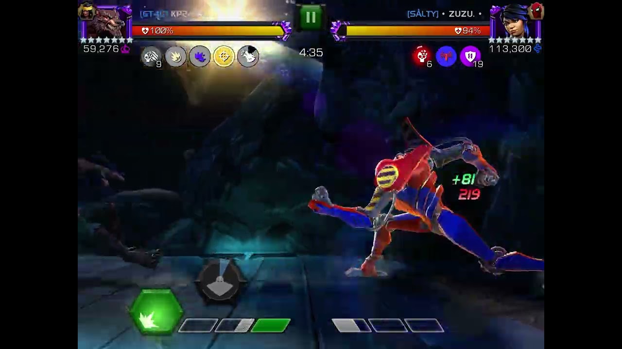Werewolf by Night vs Peni Parker Node 8 Rage Glance/Rise to Power AW S64 Mcoc