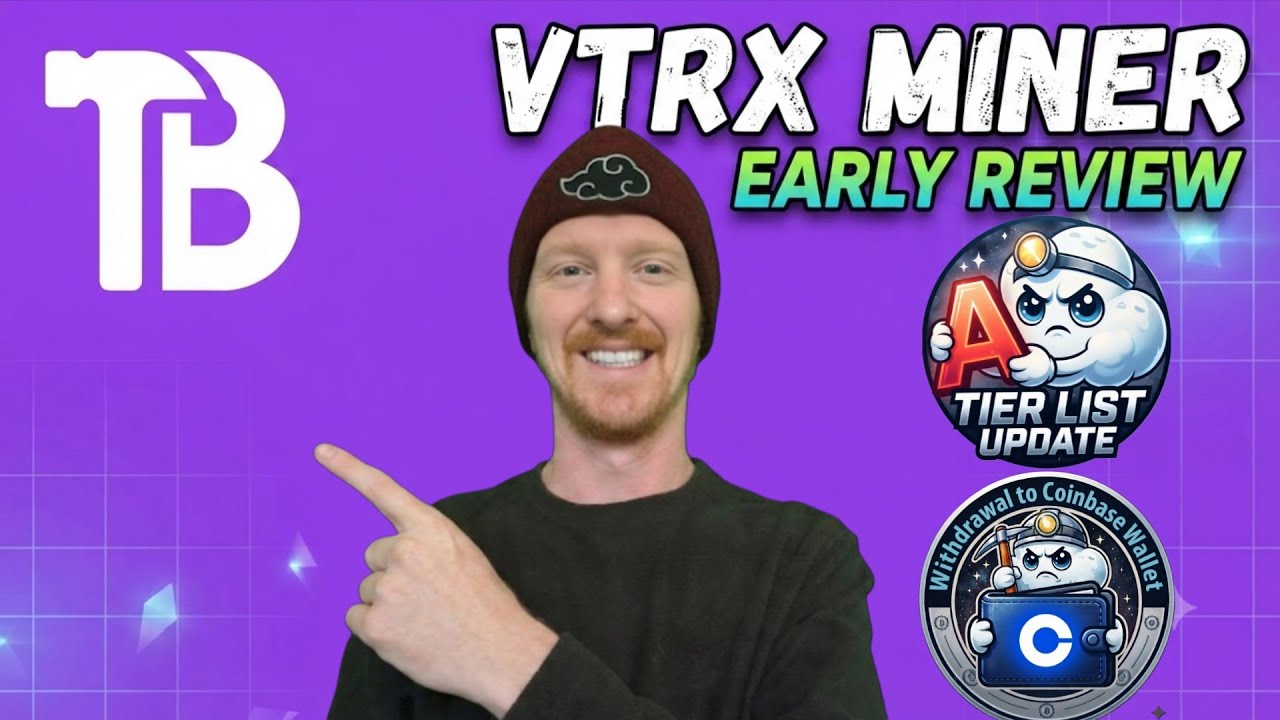 VTRX Miner Early Review + BTC Withdrawal to Coinbase Wallet