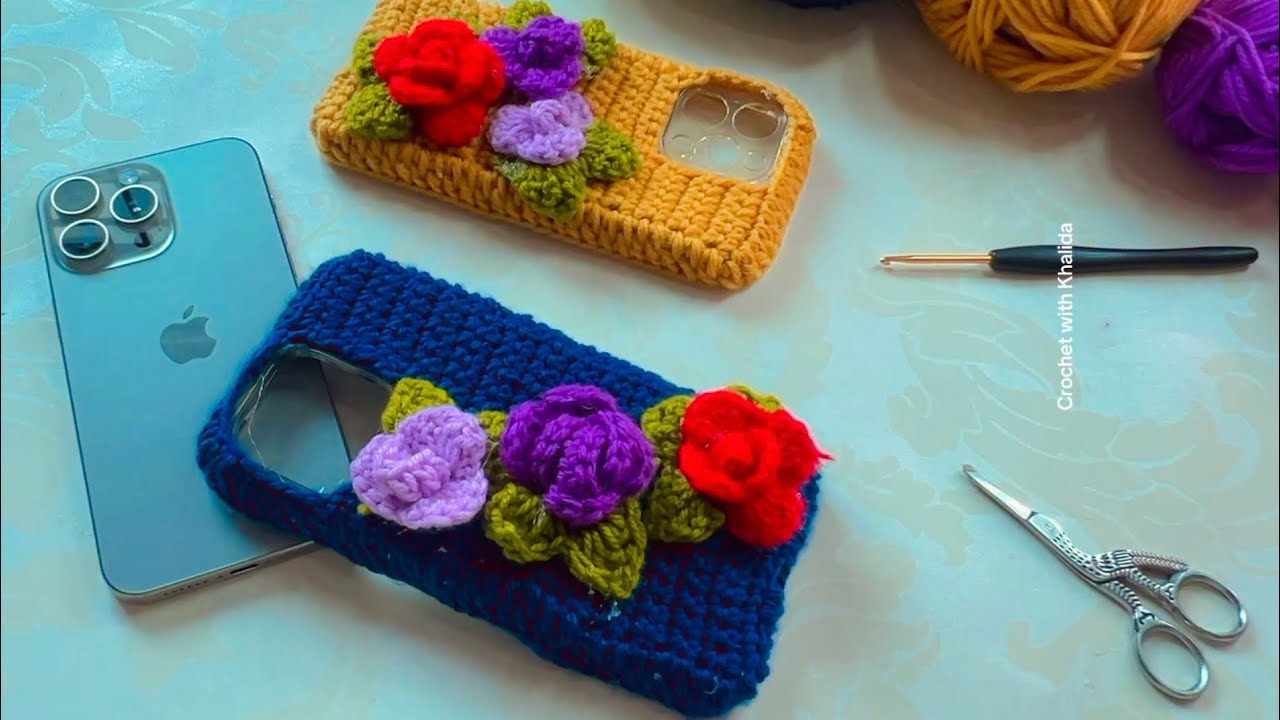 Latest Crochet Mobile Cover ideas 2025 cutephone case ideas .Beautiful phone case design