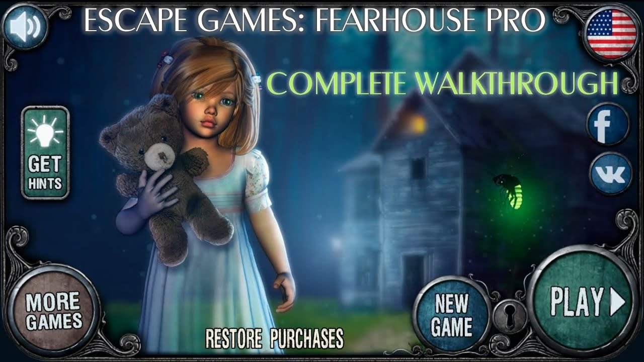 Escape Games - FearHouse PRO Complete Walkthrough