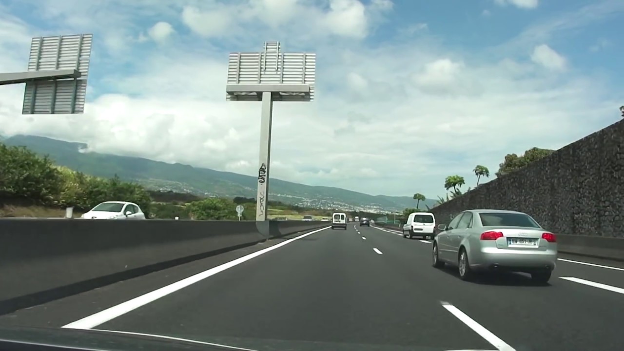 Ile de la Réunion,de Ste Suzanne à l'aéroport Roland Garros.