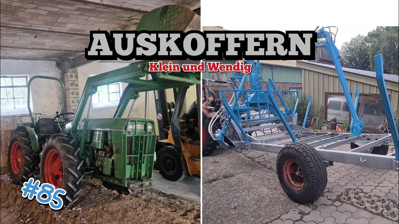 Erdaushub mit Knickschlepper | Holder AG3 | Eigenbau Rückewagen | oldtimer_junkie