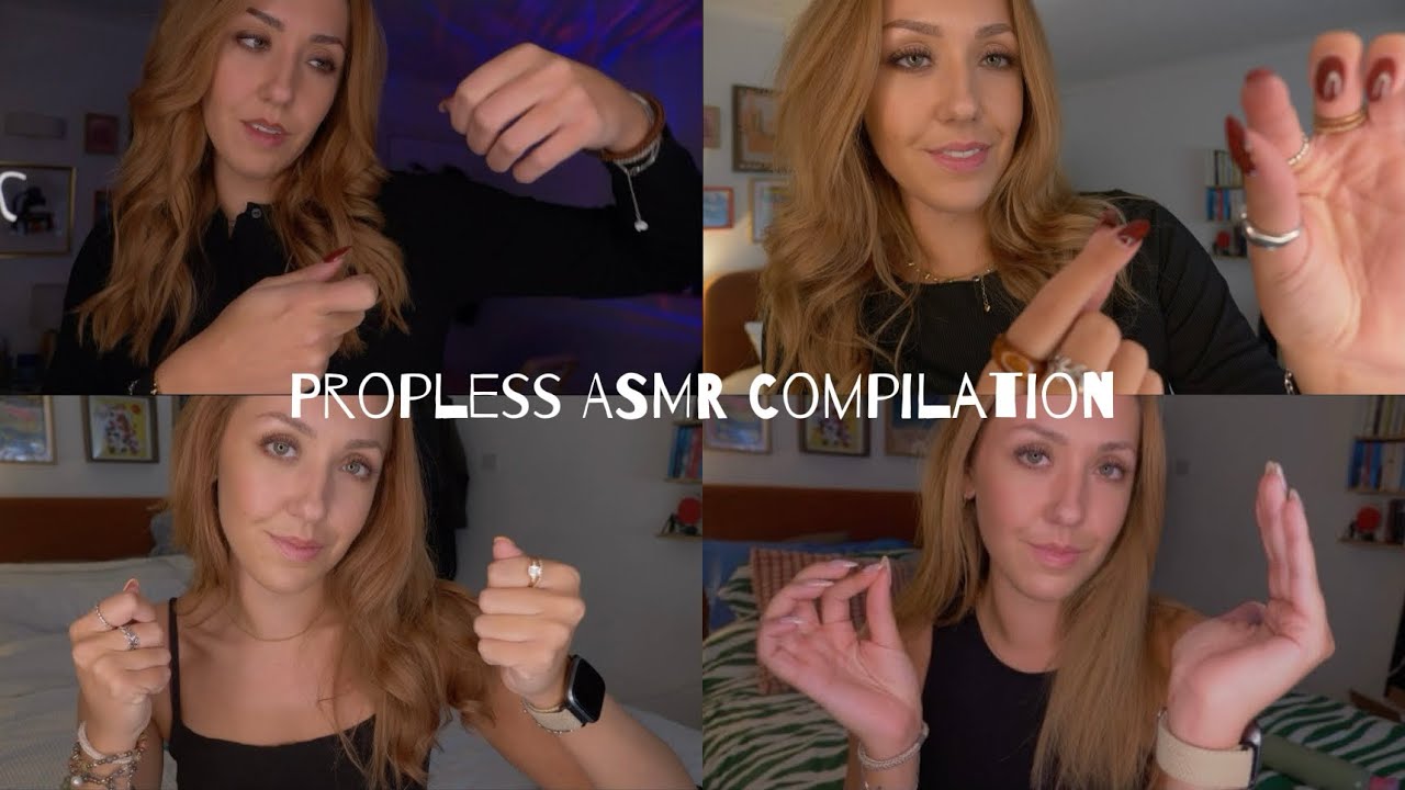 ASMR Propless Roleplay Compilation (coffee, makeup, cooking, hairstyling)