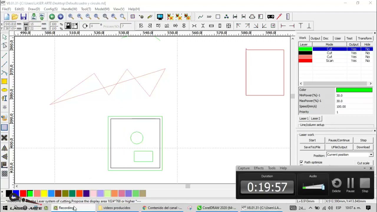 Curso completo y detallado de RDWORKS parte 2