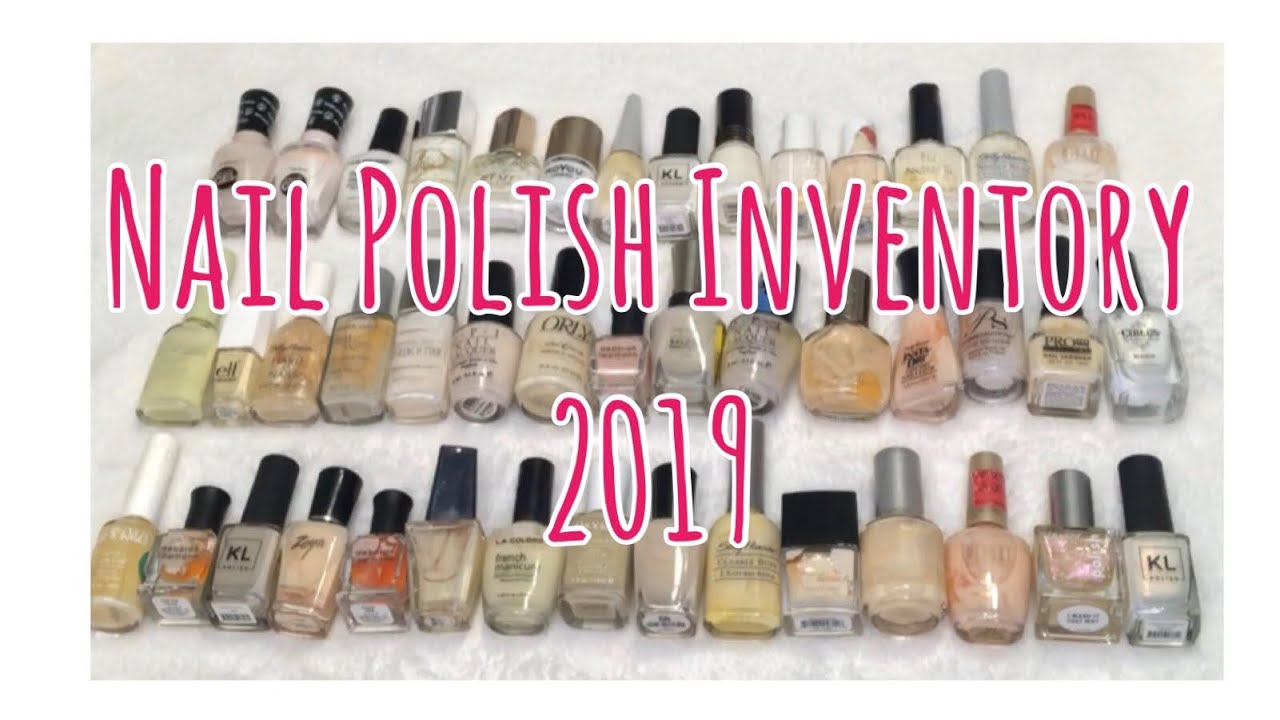 Ассортимент лаков для ногтей - 2019 год