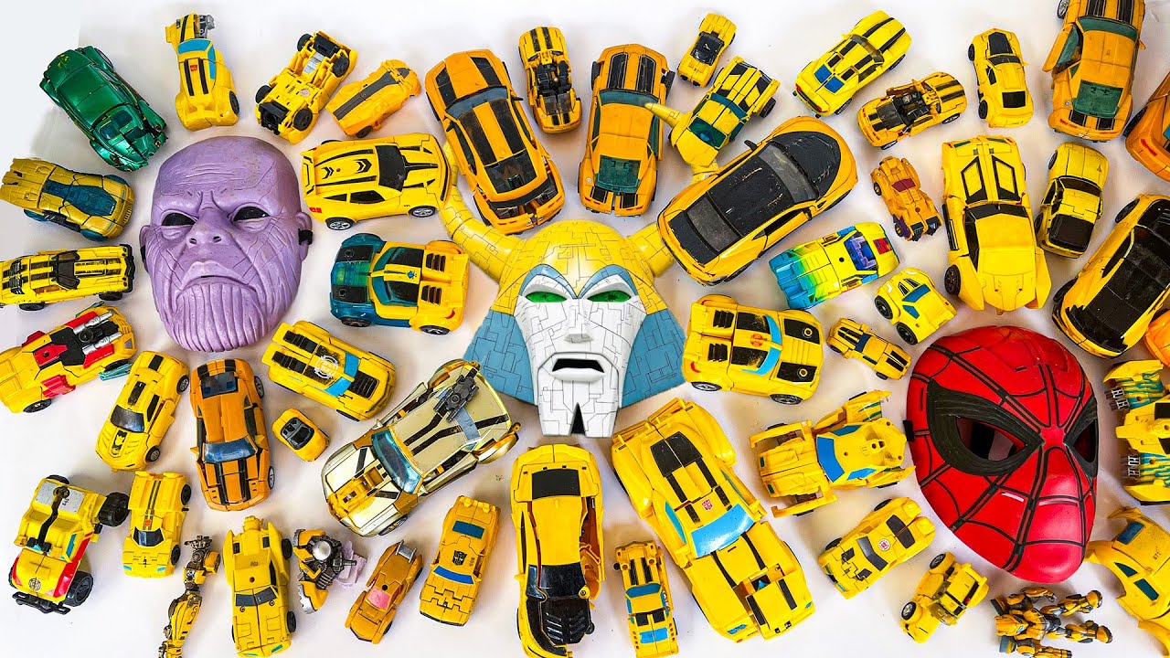 All Yellow TRANSFORMERS Robot Car Toys - Reactivate UNICRON vs BUMBLEBEE Revenge | Funny Stopmotion
