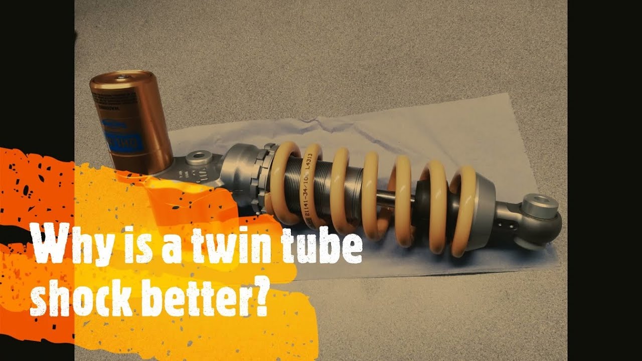 Why is a twin tube shock better? Ohlins TTX shock absorber stripped