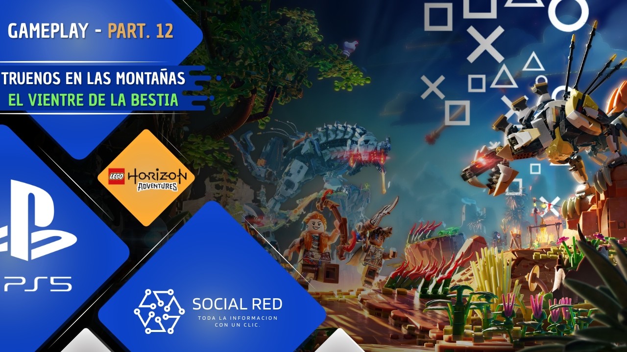 LEGO Horizon Adventures PS5 🎮 Gameplay Español ✨C. 2 P. 12: Truenos en las Montañas - Vientre de la