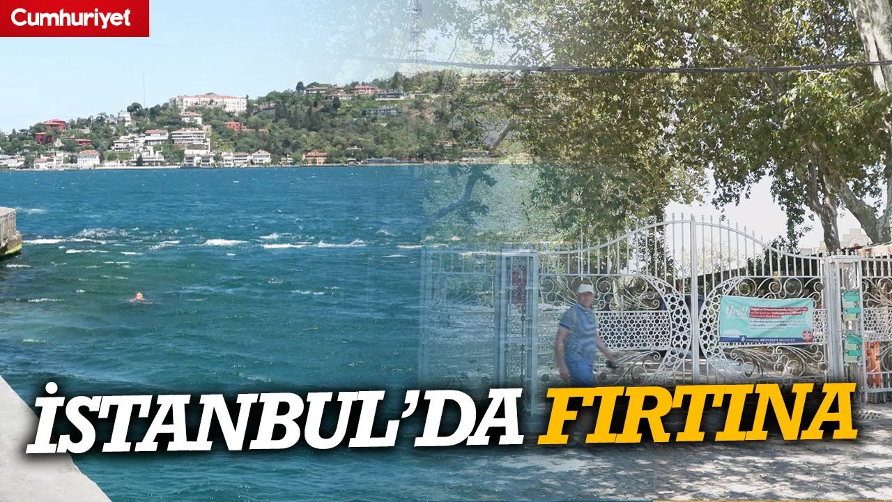 İstanbul'da fırtına: Gülhane Parkı kapatıldı