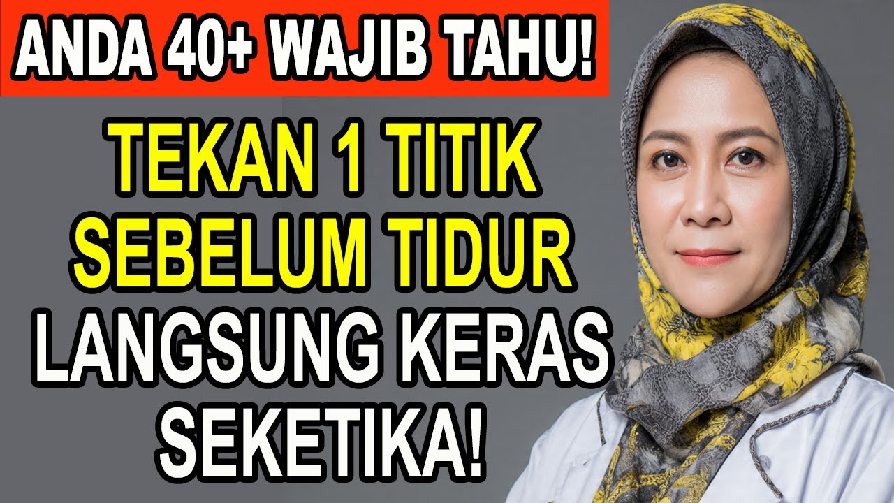 USIA TUA WAJIB: Tekan 1 Titik Ini Sebelum Tidur Dijamin Kuat Kembali Kuat Seperti Usia 30!