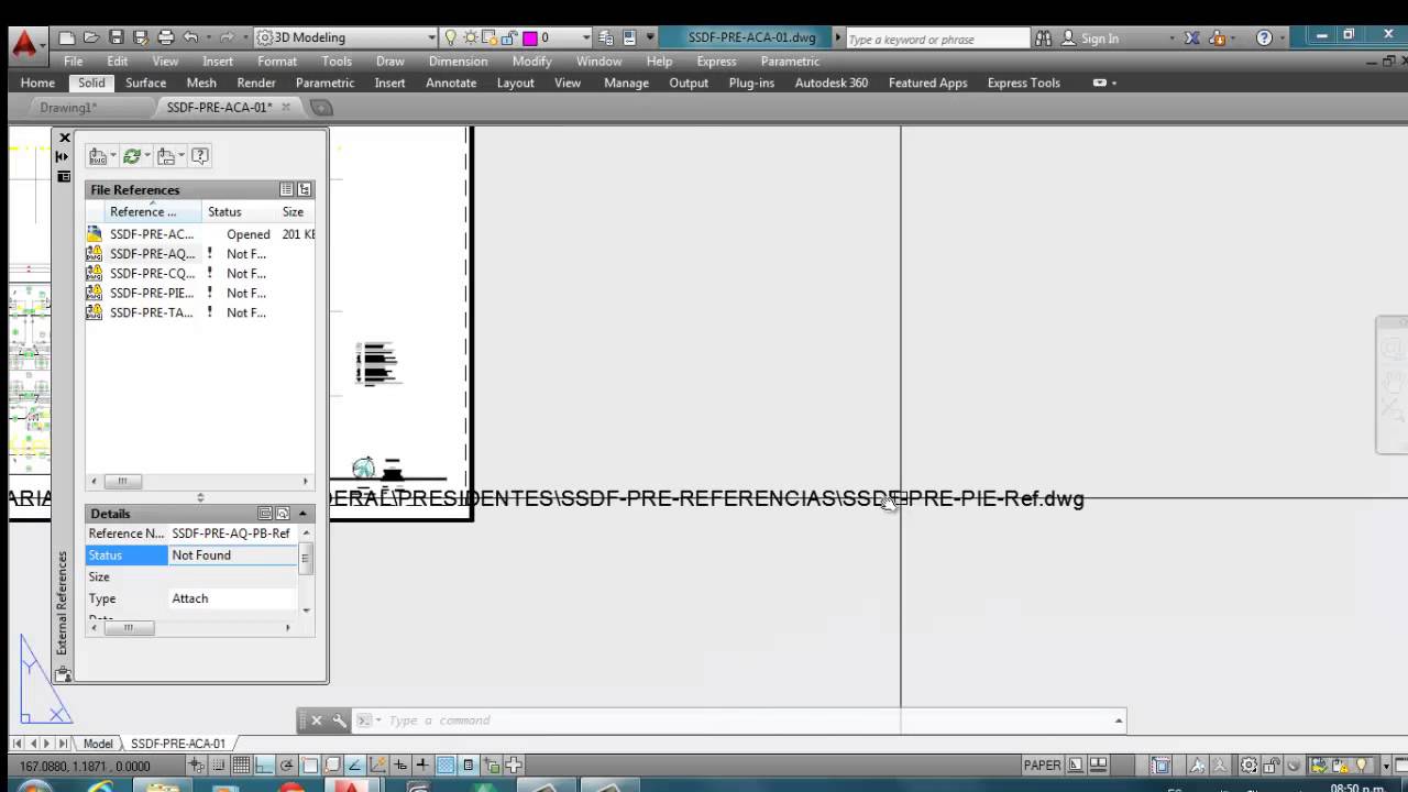COMO RECUPERAR REFERENCIAS EXTERNAS EN AUTOCAD