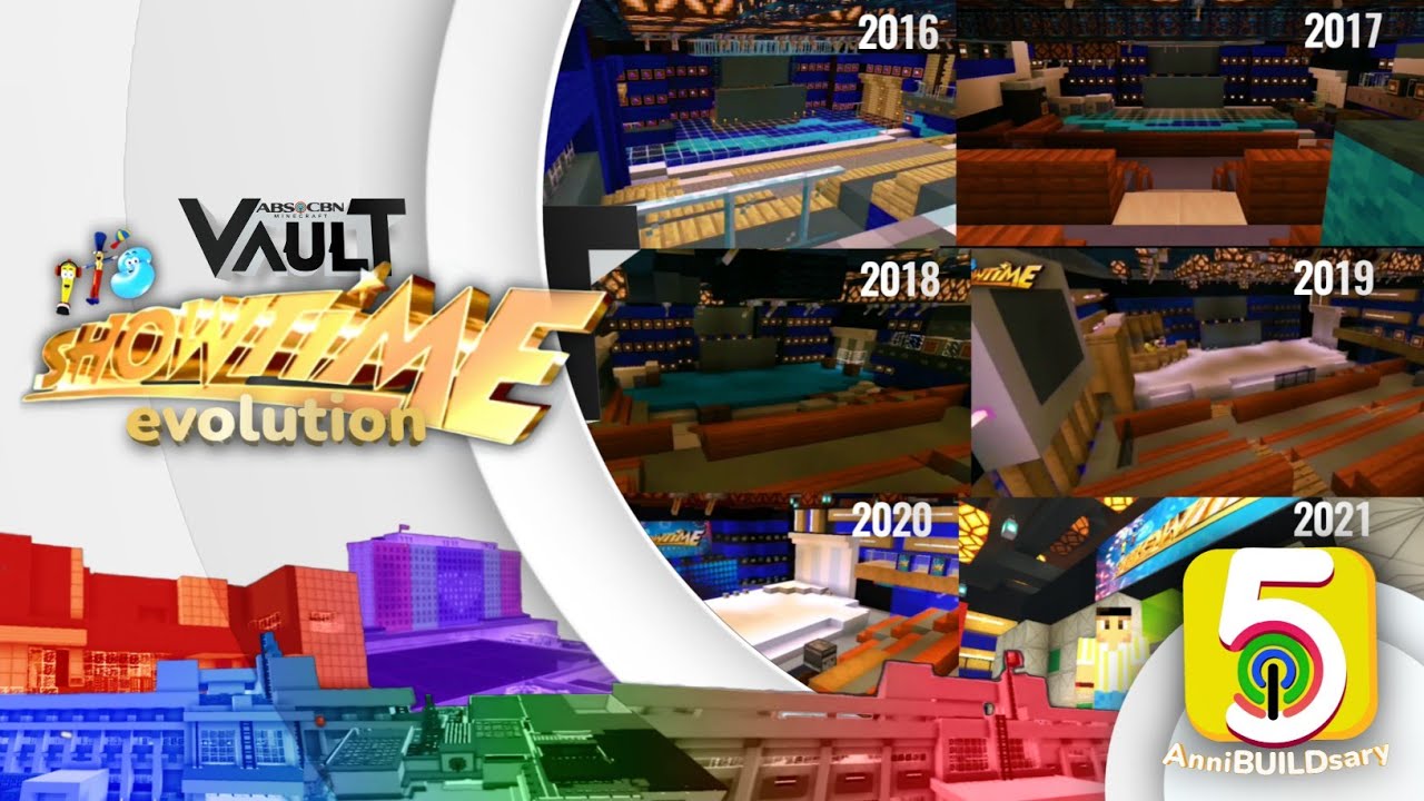 2016-2021: Evolution of the Minecraft Version IT'S SHOWTIME Studio | ABS-CBN Minecraft Vault EP 1