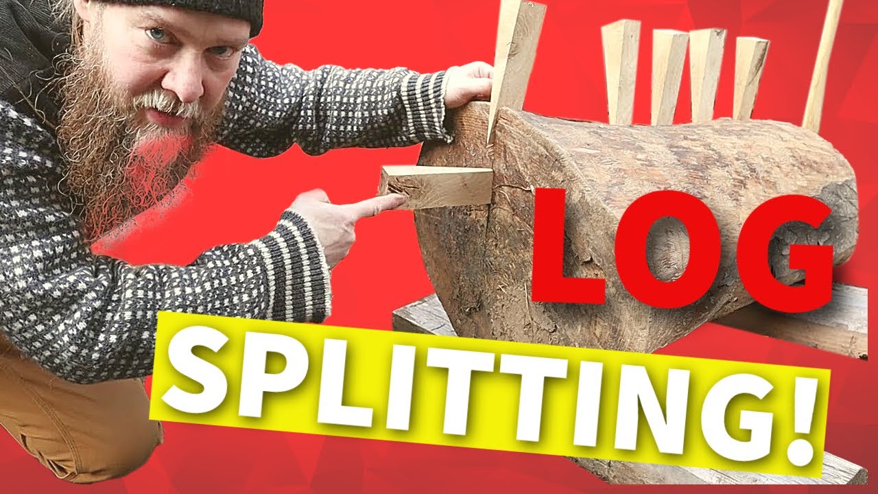 SPLITTING AN ASH LOG With Handtools! Find out Which Ones!