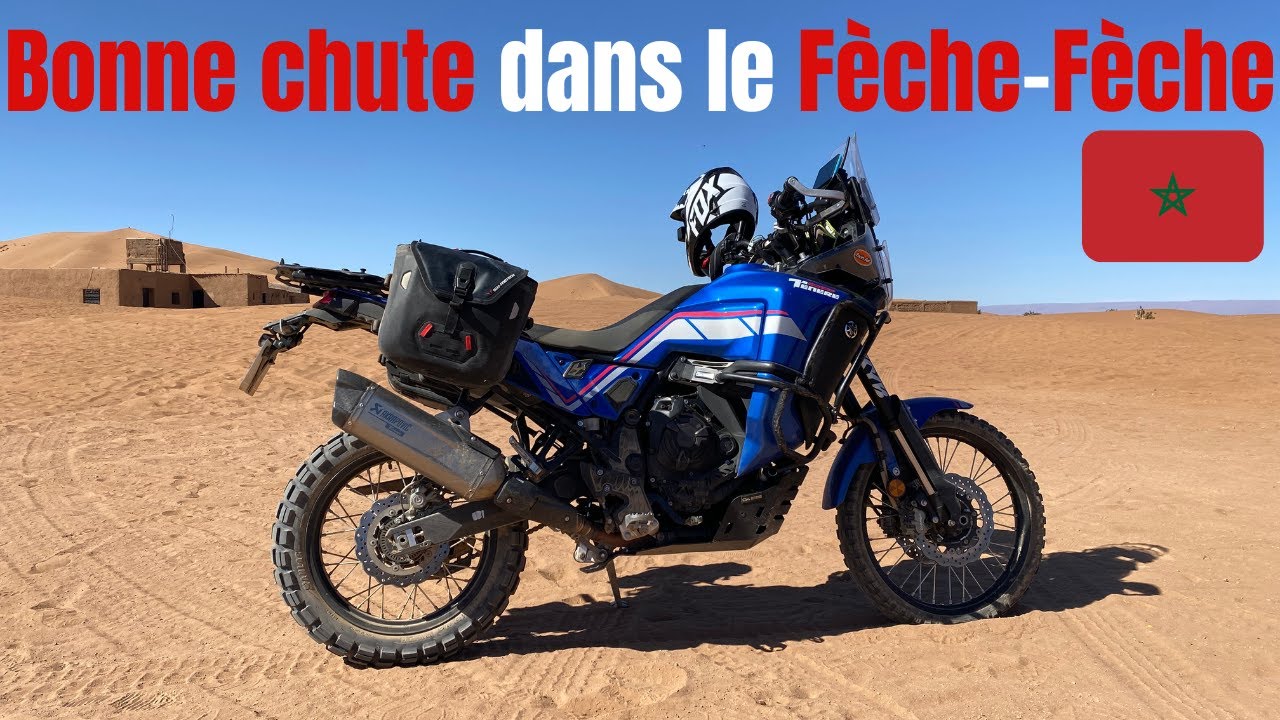 Chute dans le Fèche-Fèche de L'Erg Chigaga