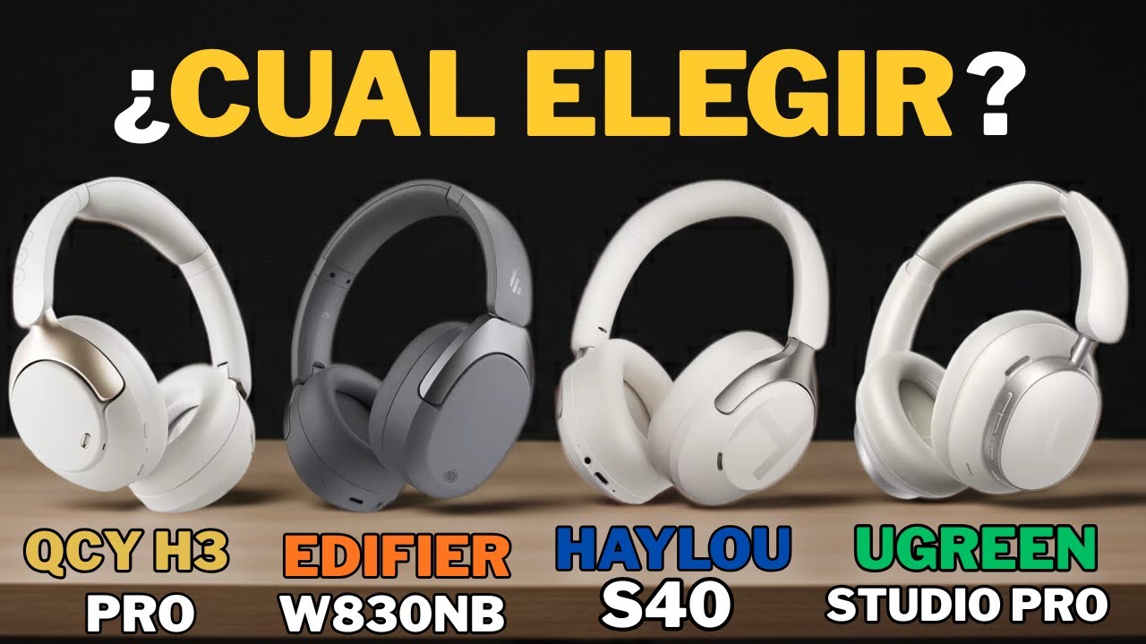 ¡Los Reyes de AliExpress! 👑 ¿Cuál elegir? Haylou S40 vs QCY H3 Pro vs Edifier vs Ugreen