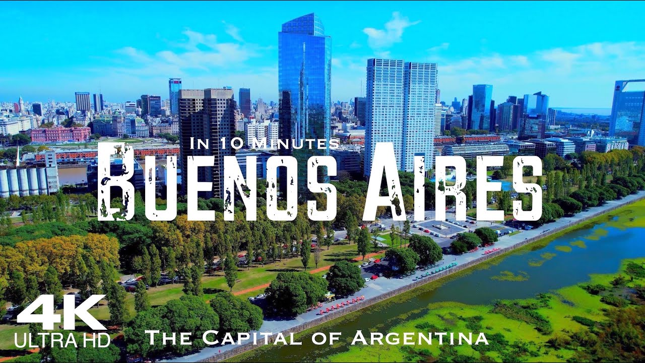 BUENOS AIRES 10 Min 🇦🇷 Drone Aerial 4K | Argentina