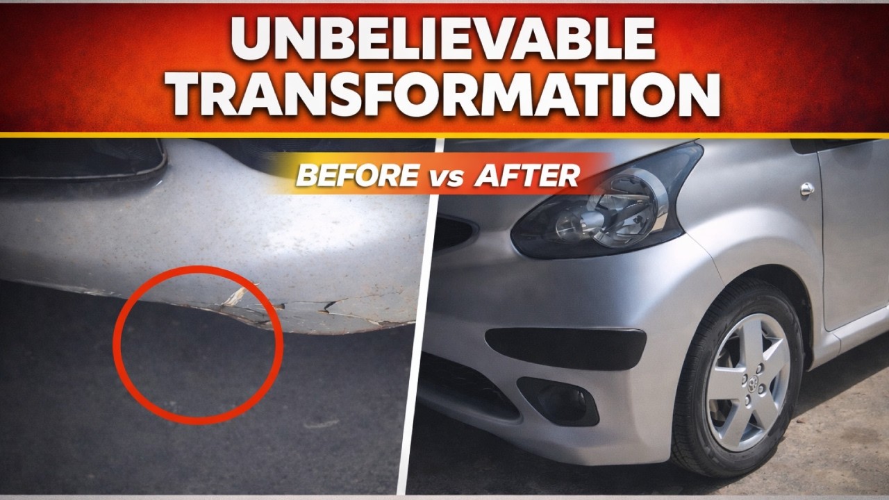 Unbelievable Bumper Repair Transformation | Before vs After Auto Paint