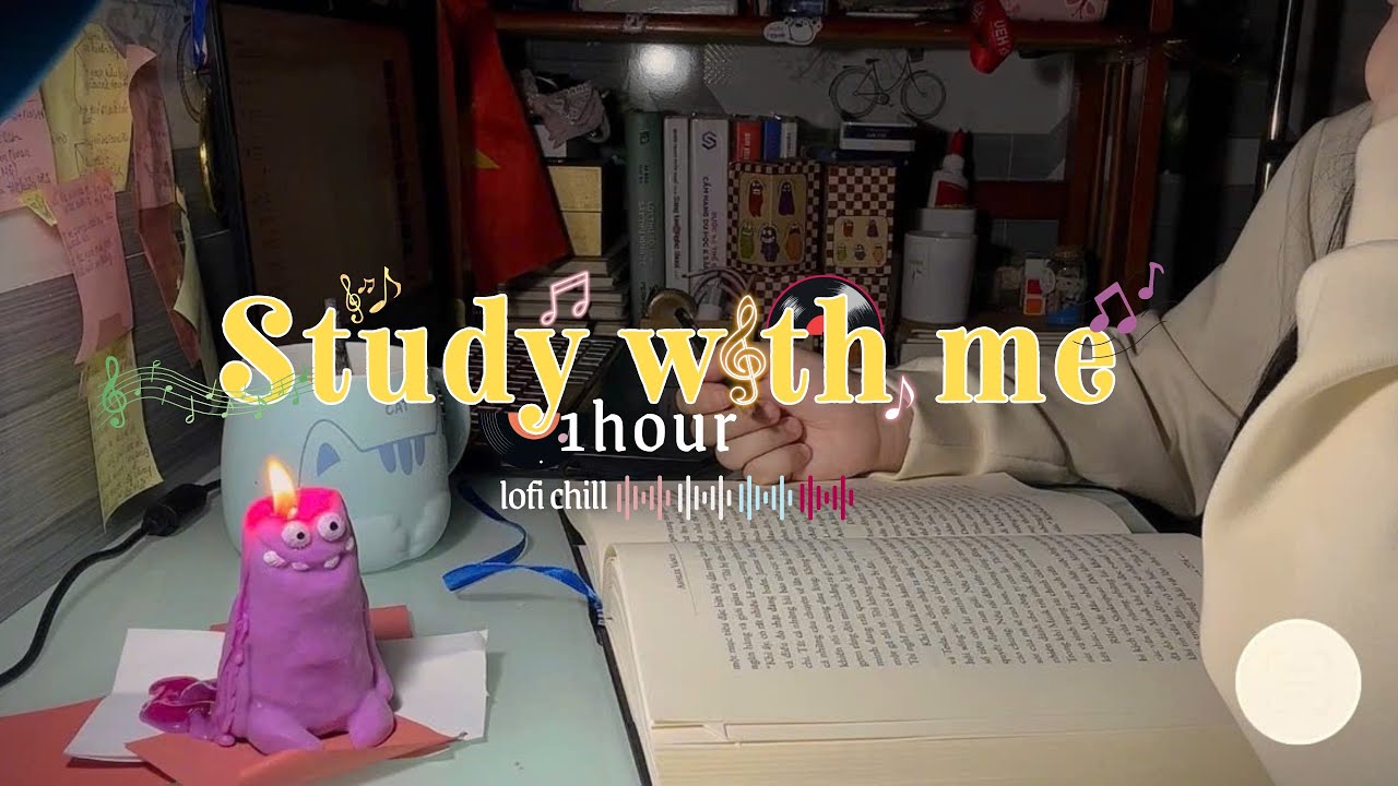1-HOUR Study with me | Lofi beats, Focus & Relax