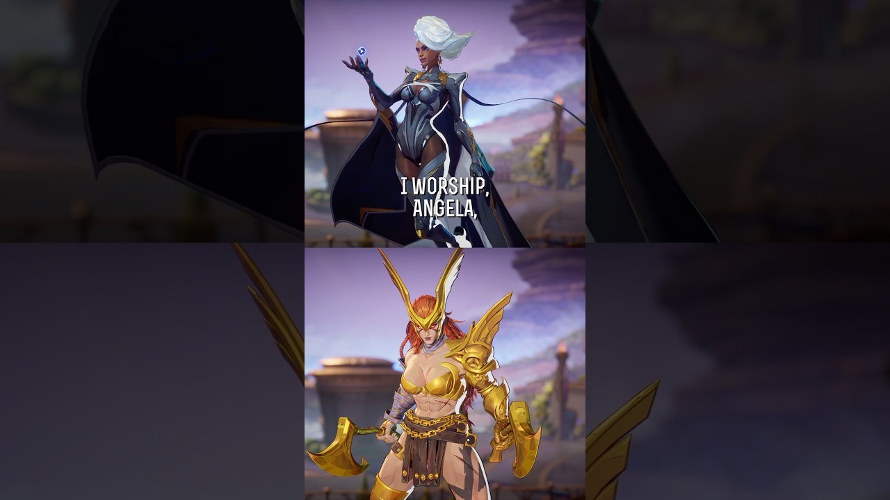 Angela and Storm interaction - Marvel Rivals