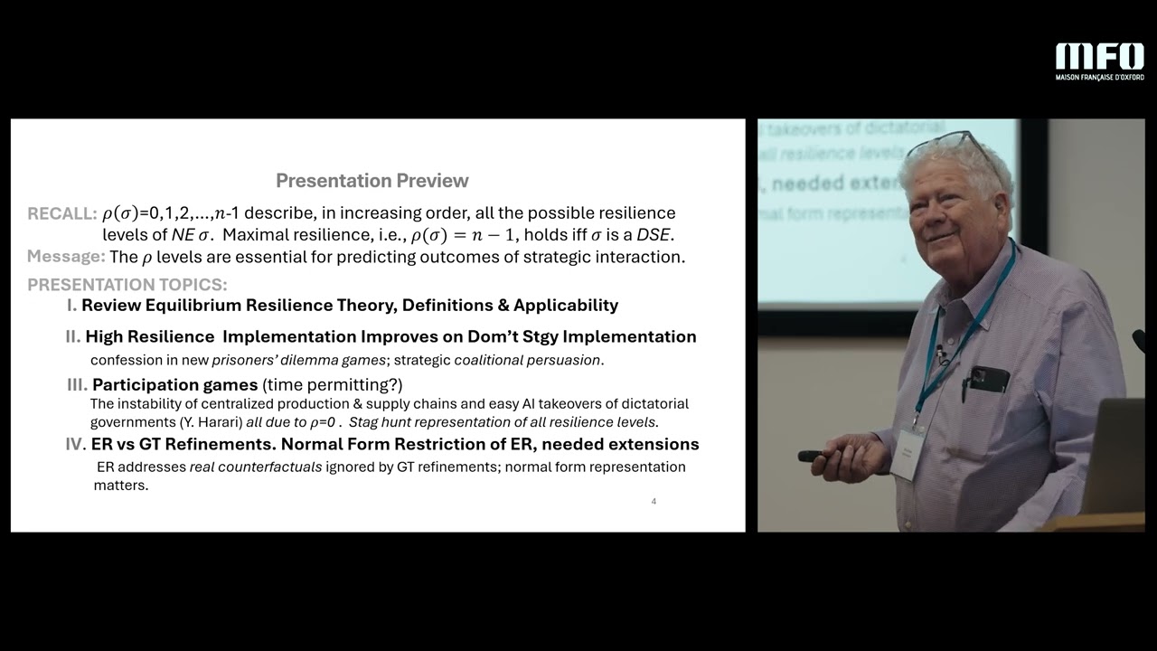 Ehud Kalai | 75 Years of Nash Equilibrium, Oxford