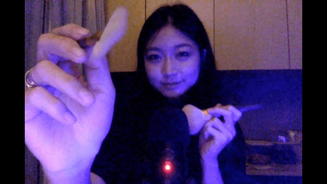 Day 15♡ ASMR relaxing mic brushing and hand movement for brain tingles🧠 you will fall asleep💤✨