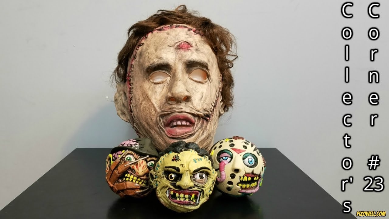 Leatherface Mask & Horror Madballs - Collector's Corner