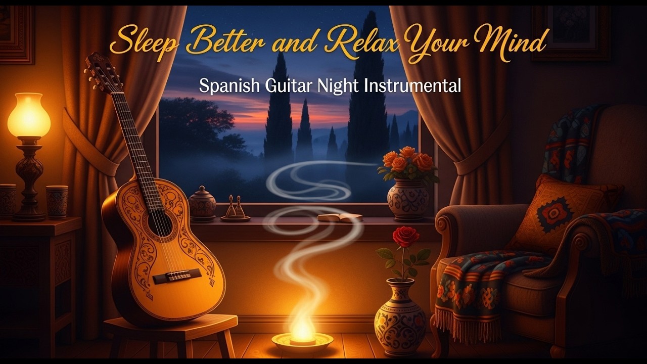 Guitarra Española para Dormir Profundamente | Música Relajante Nocturna