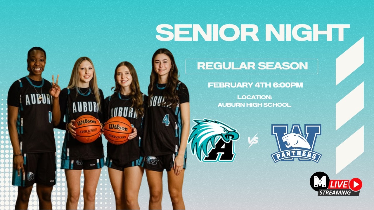 Senior Night Auburn vs Woodlawn  -  Regular season February 4th 2026 girls