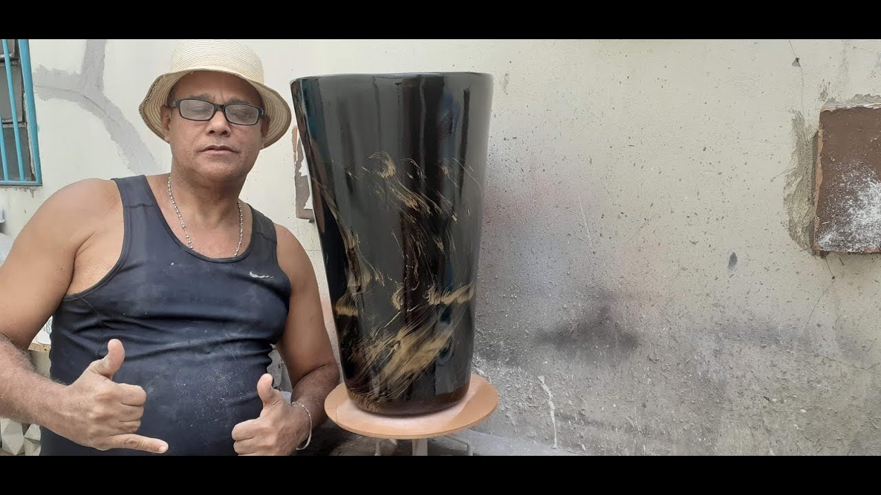 vaso vietnamita passo a passo, montagem e pintura.