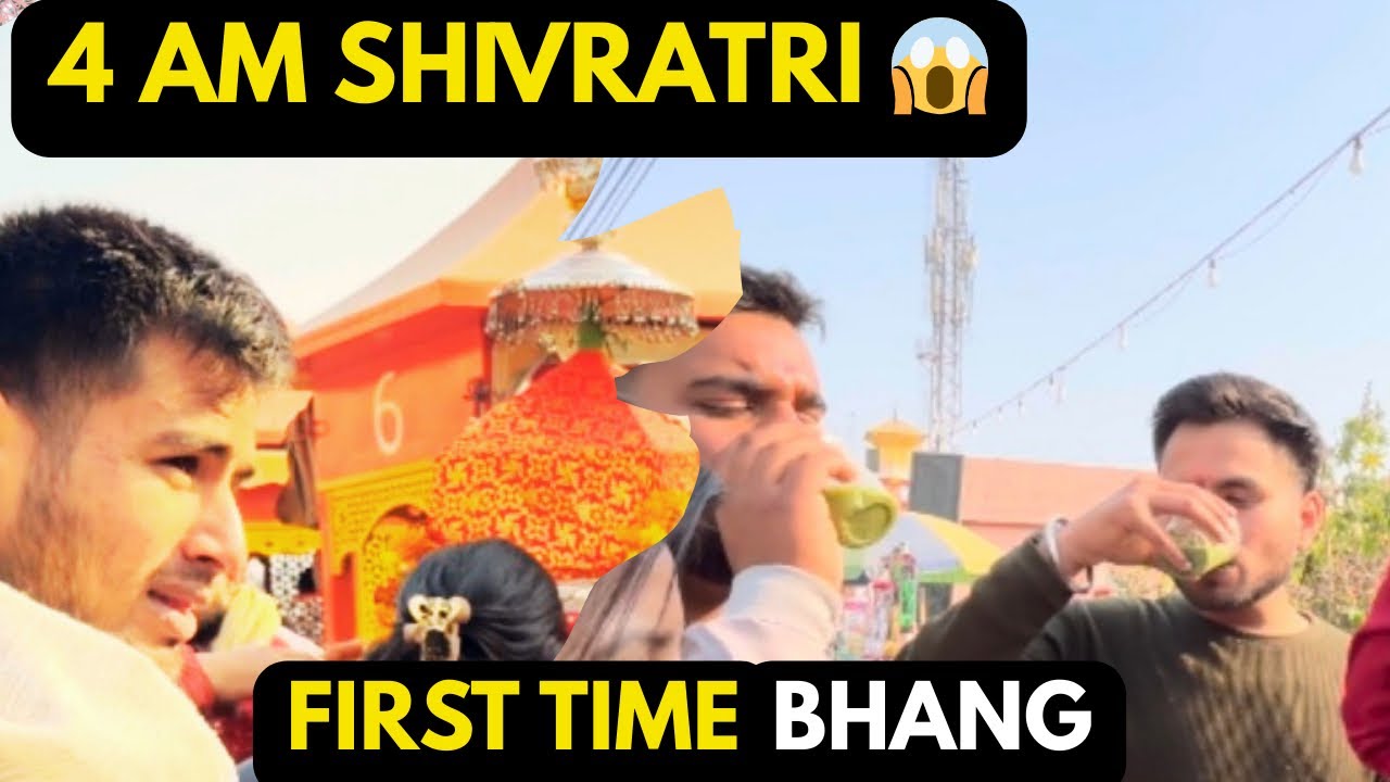 Mahashivratri Special Vlog | Subah 4 Baje Mandir Se Haridwar Snan Tak | First Time Bhang Experience