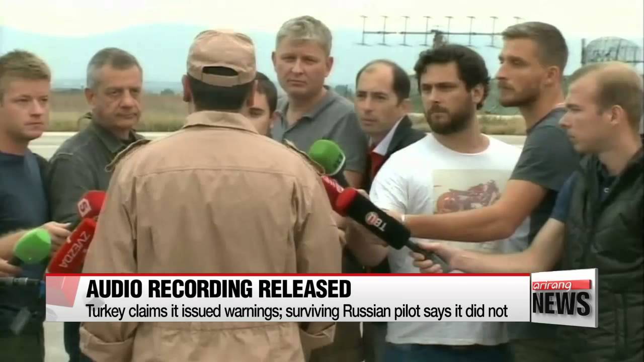 Turkey releases audio recording of warning to downed Russian jet   터키， 러 전투기 경고