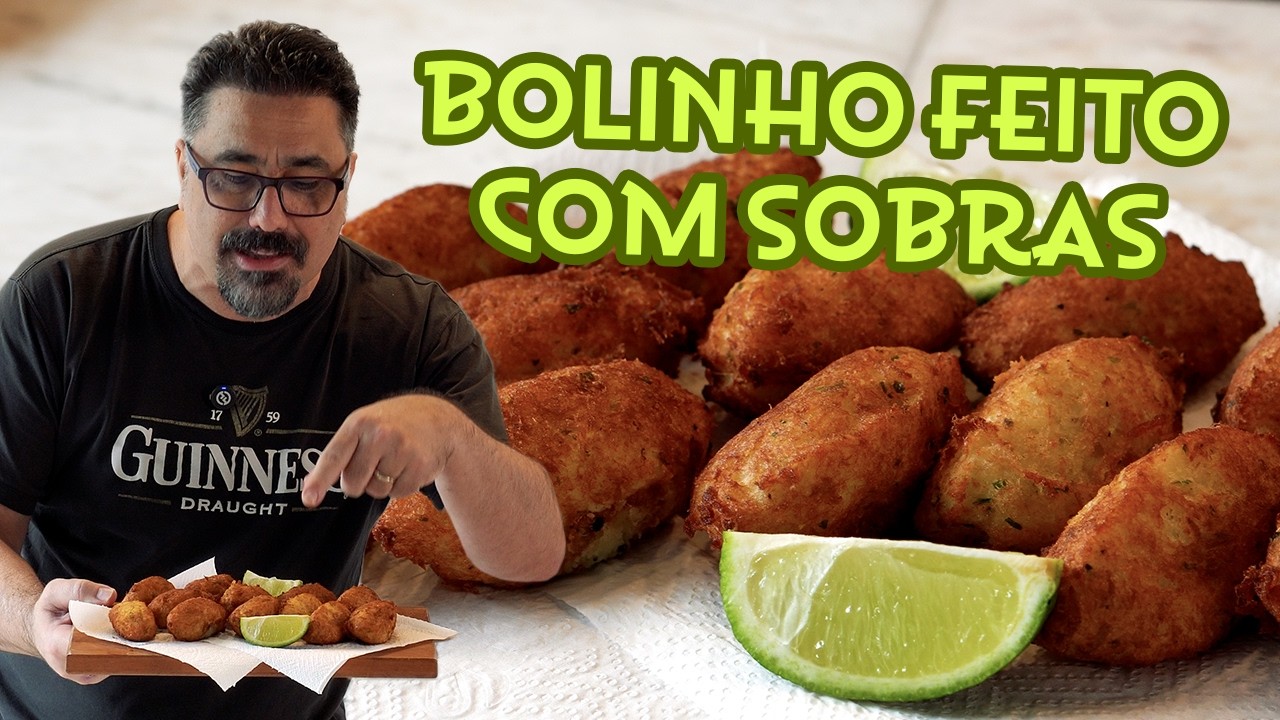 BOLINHO DE BACALHAU crocante e fácil