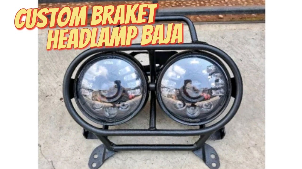 TUTORIAL‼️BRAKET/TRALIS HEADLAMP CUSTOM TRAIL BAJA | LAMPU CUSTOM HONDA CT125/JIALING KANCIL