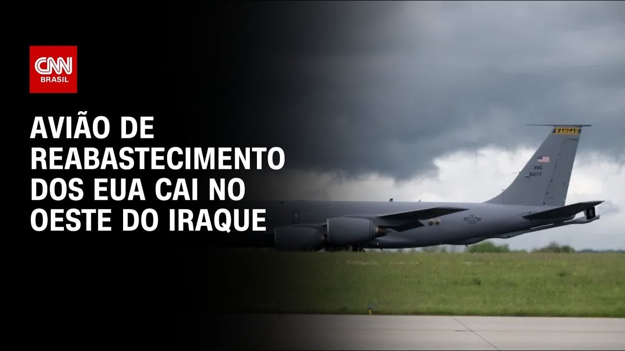 Avião de reabastecimento dos EUA cai no Iraque, diz Exército Americano | CNN PRIME TIME