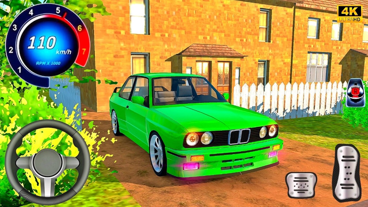 BMW E30 Street Style Custom Build Driving in USA | Realistic Physics & Steering 😎