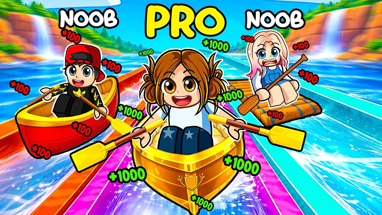 Noob Kayıkla Zirveye Çıktık, Aşağıya Sörf Yaptık! 🌊🏄‍♀️ Roblox Kayak And Surf